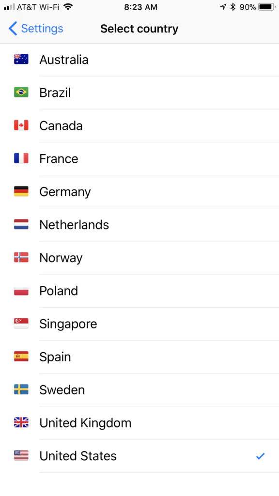 List of Netflix supported countries in version 2.0.2